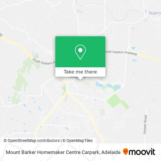 Mapa Mount Barker Homemaker Centre Carpark
