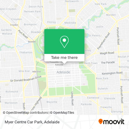 Myer Centre Car Park map