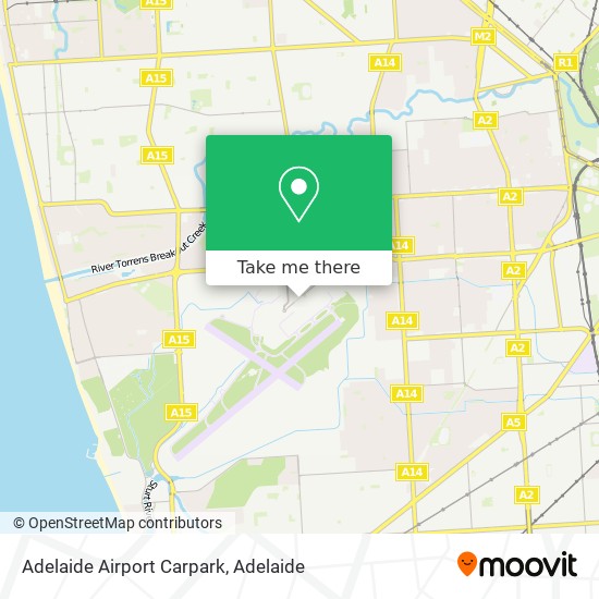 Mapa Adelaide Airport Carpark