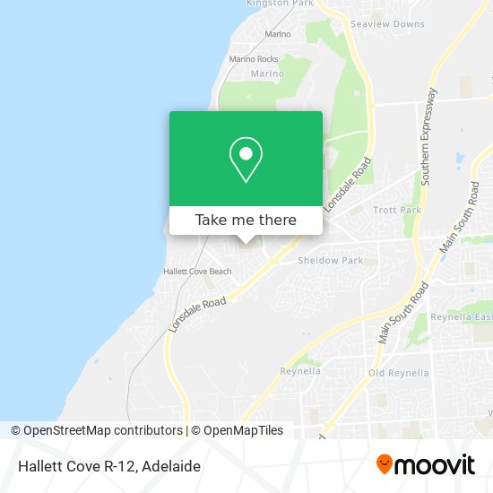 Hallett Cove R-12 map