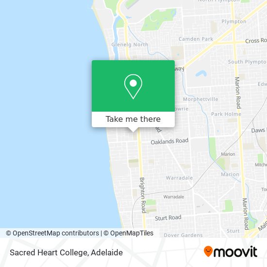 Sacred Heart College map
