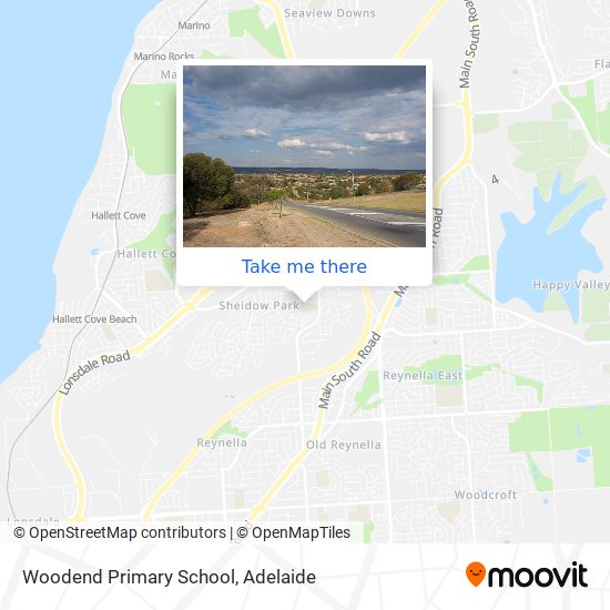 Mapa Woodend Primary School