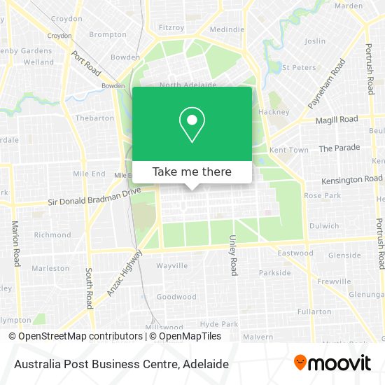 Australia Post Business Centre map