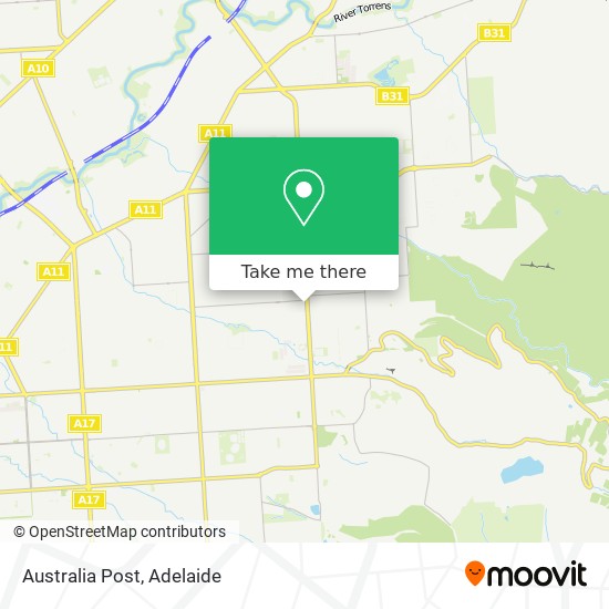 Australia Post map