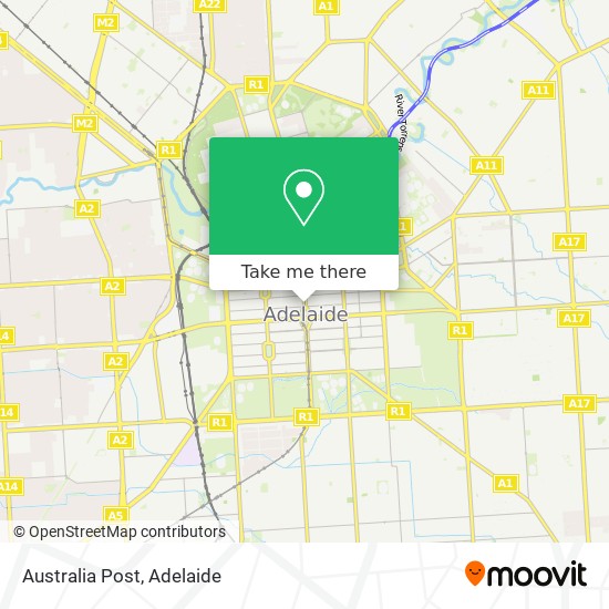 Mapa Australia Post