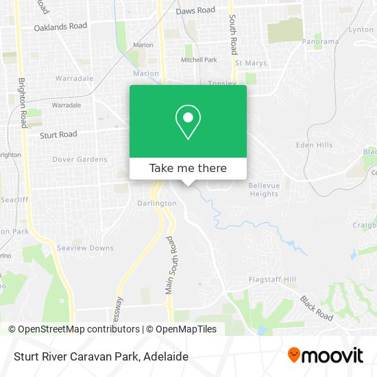 Mapa Sturt River Caravan Park