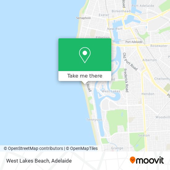 West Lakes Beach map
