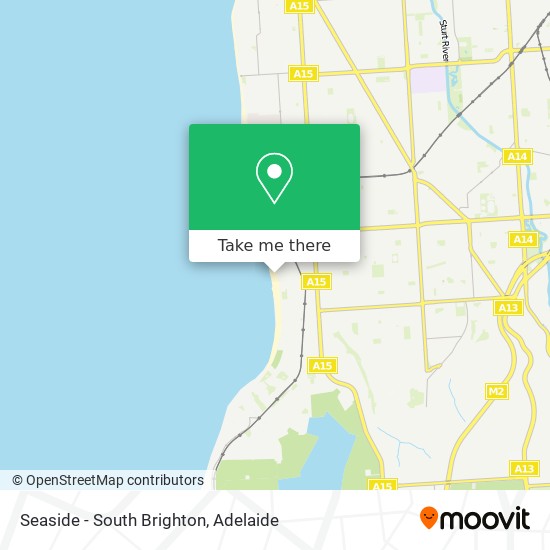 Mapa Seaside - South Brighton