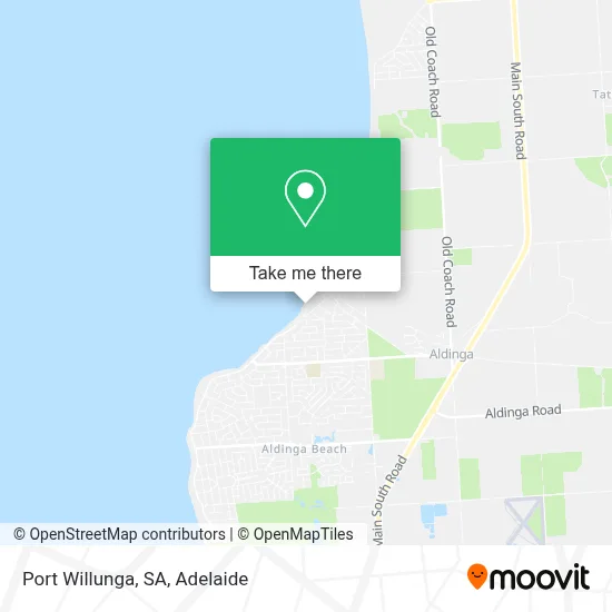 Mapa Port Willunga, SA