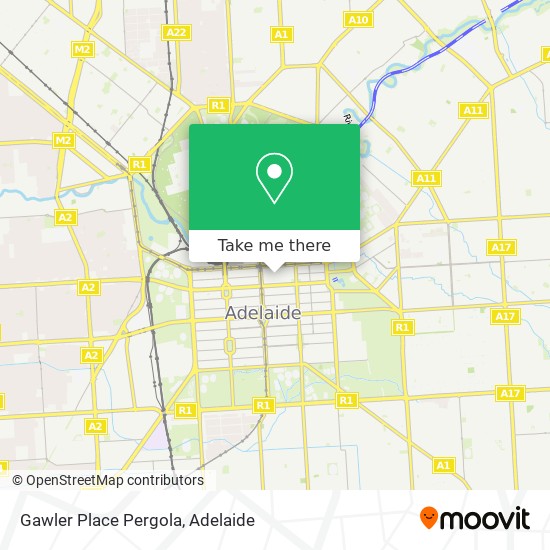 Gawler Place Pergola map