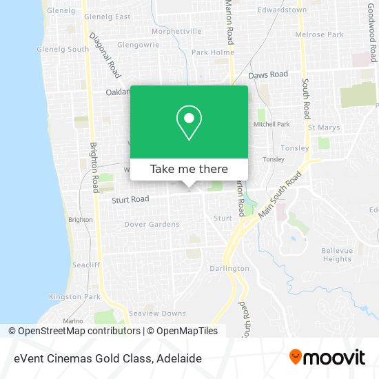 eVent Cinemas Gold Class map