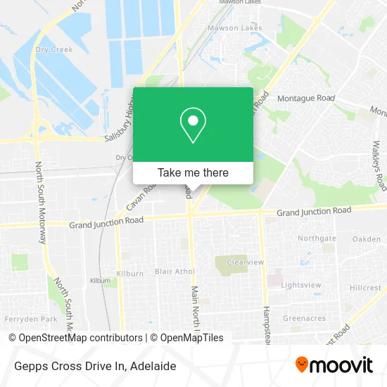 Mapa Gepps Cross Drive In