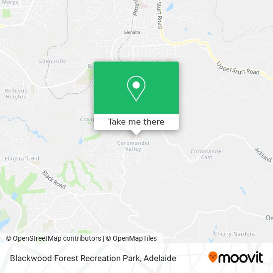 Mapa Blackwood Forest Recreation Park