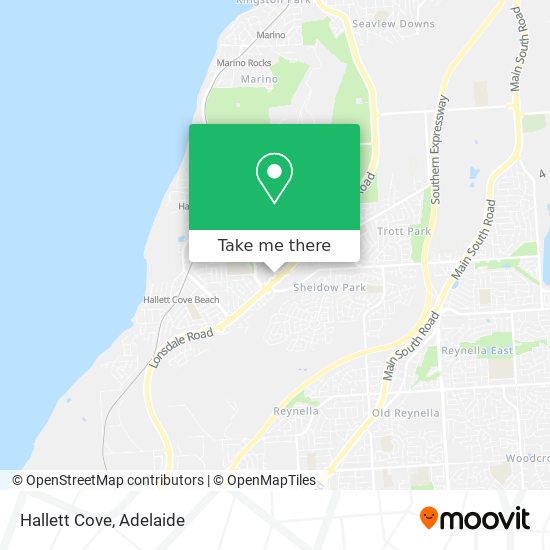 Mapa Hallett Cove