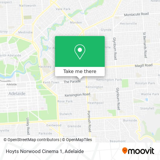 Mapa Hoyts Norwood Cinema 1