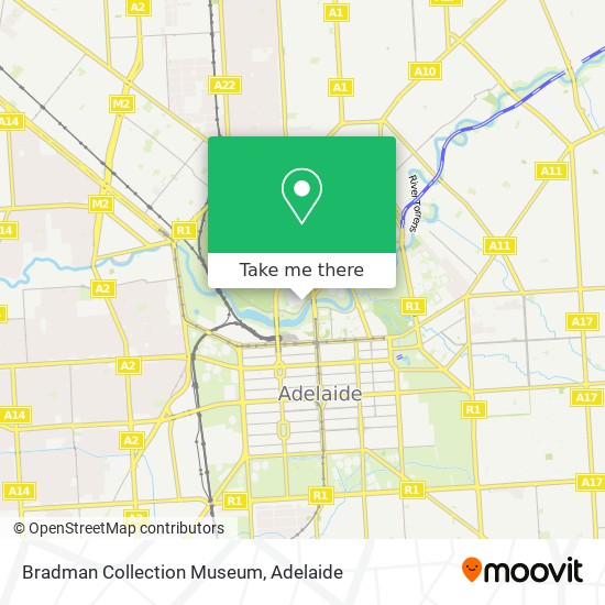 Bradman Collection Museum map