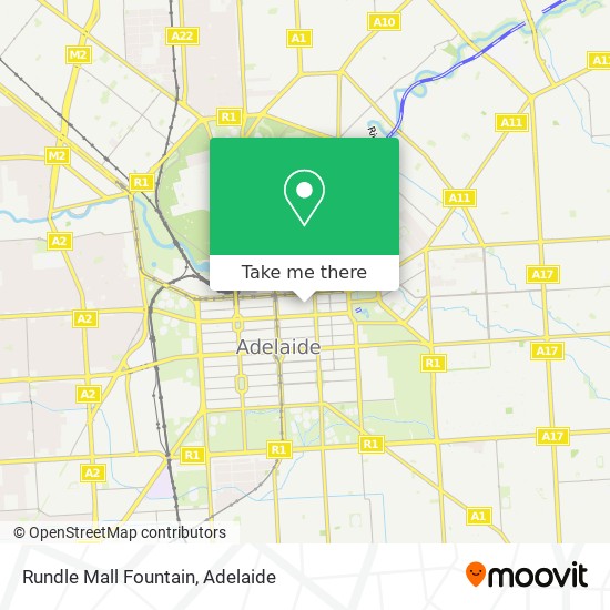 Rundle Mall Fountain map
