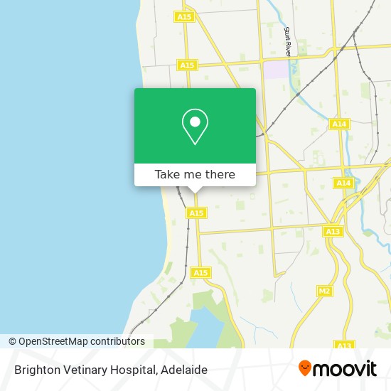 Mapa Brighton Vetinary Hospital