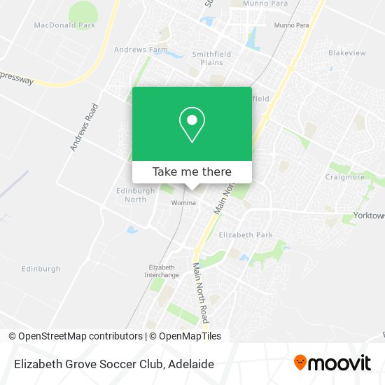 Mapa Elizabeth Grove Soccer Club