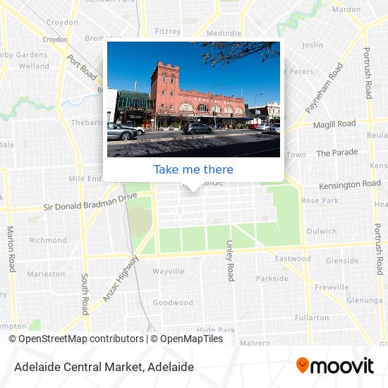 Adelaide Central Market map