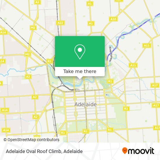 Adelaide Oval Roof Climb map