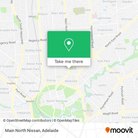 Main North Nissan map