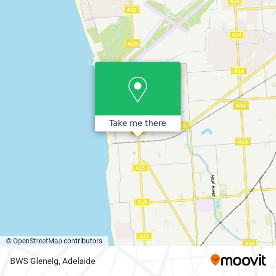 BWS Glenelg map