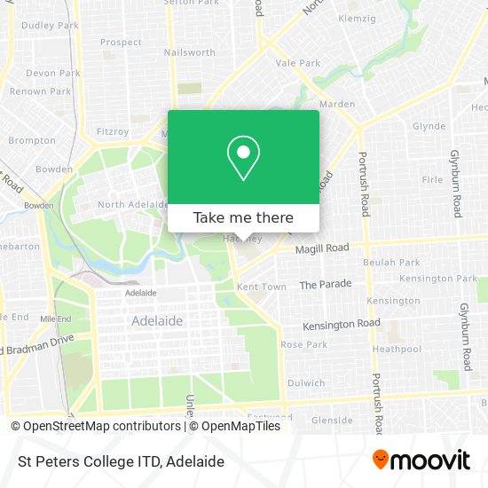 St Peters College ITD map