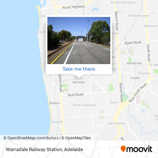 Mapa Warradale Railway Station
