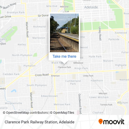 Clarence Park Railway Station map