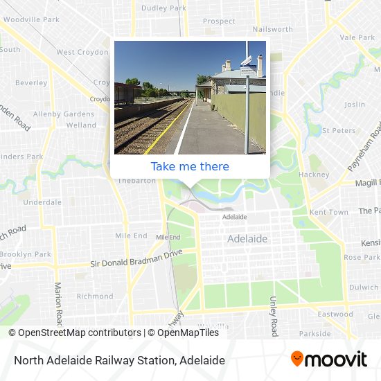 North Adelaide Railway Station map