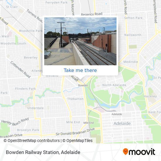 Bowden Railway Station map