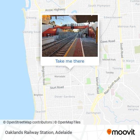 Oaklands Railway Station map