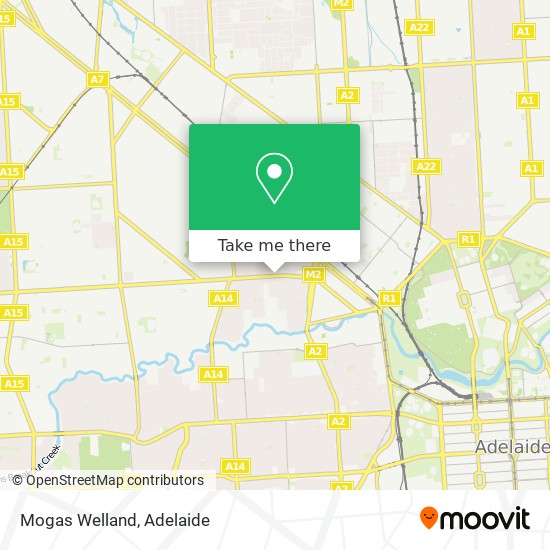 Mapa Mogas Welland