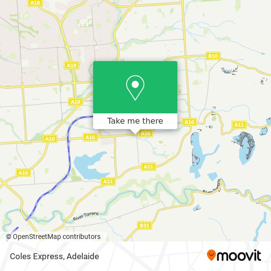 Coles Express map