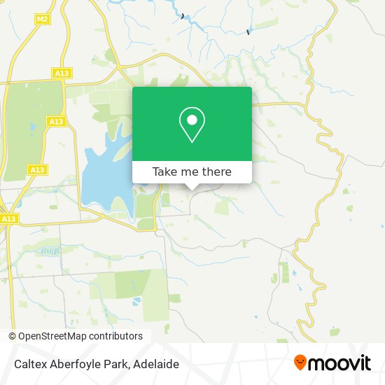 Caltex Aberfoyle Park map