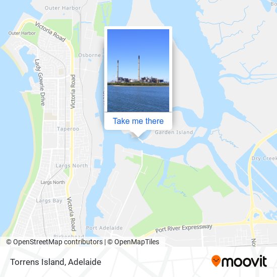 Torrens Island map