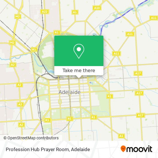 Profession Hub Prayer Room map