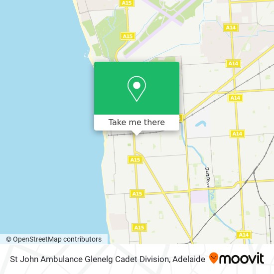 St John Ambulance Glenelg Cadet Division map