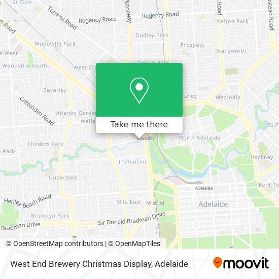 West End Brewery Christmas Display map