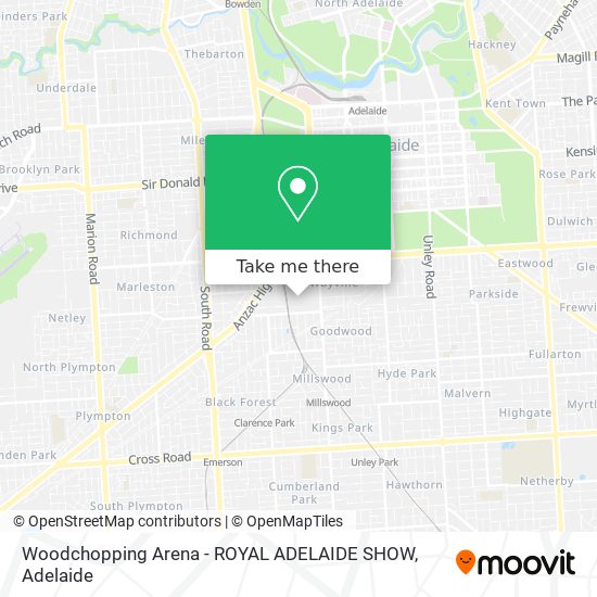 Woodchopping Arena - ROYAL ADELAIDE SHOW map
