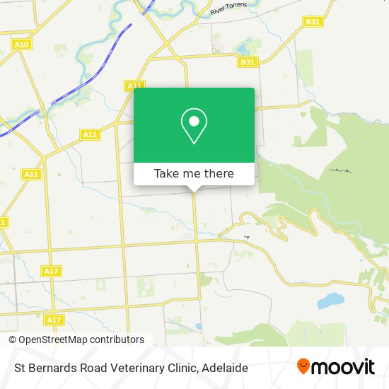 St Bernards Road Veterinary Clinic map