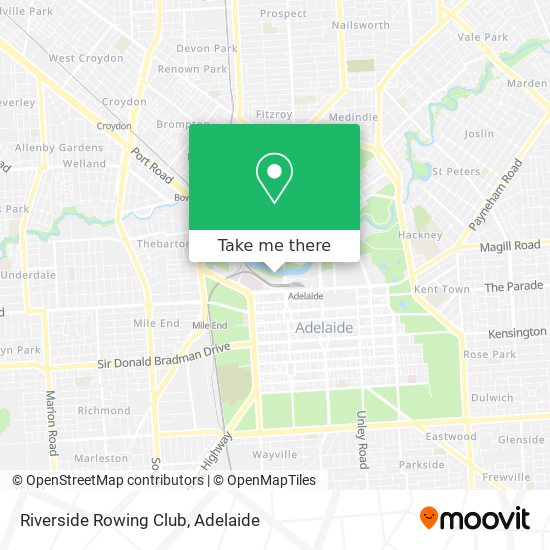 Mapa Riverside Rowing Club