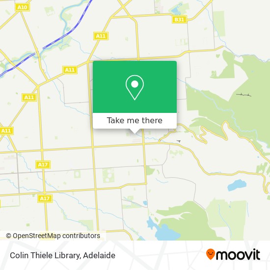 Mapa Colin Thiele Library