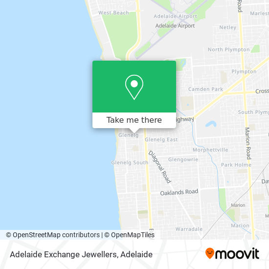 Adelaide Exchange Jewellers map