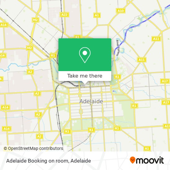 Adelaide Booking on room map