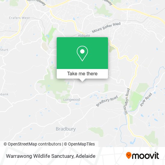 Warrawong Wildlife Sanctuary map