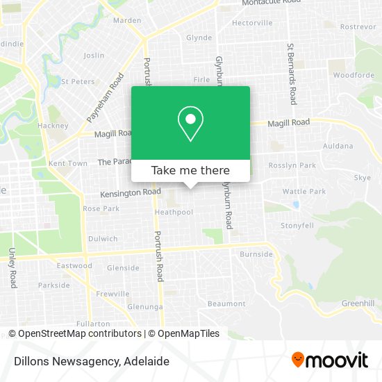 Dillons Newsagency map