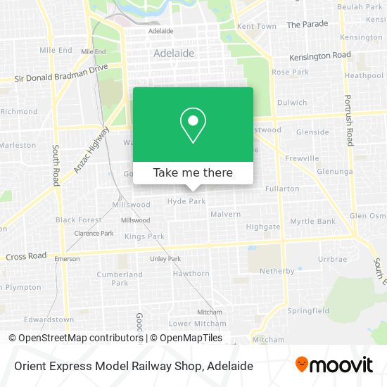 Orient Express Model Railway Shop map