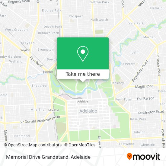 Memorial Drive Grandstand map